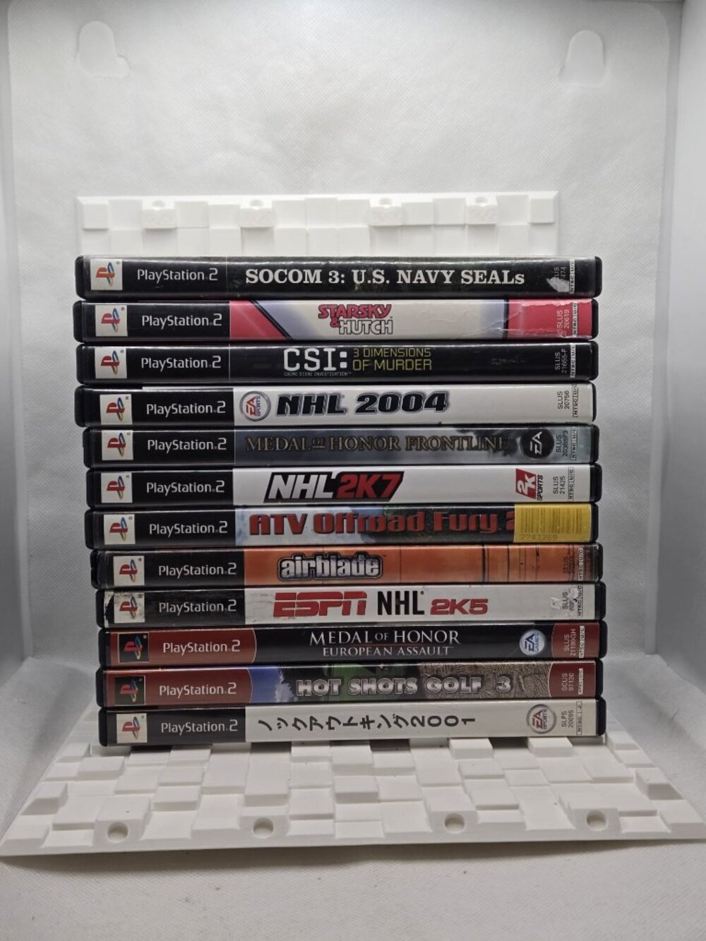 PS2 Game Lot 12 SOCOM 3 Medal of Honor Hot Shots Golf 3 NHL Mostly CIB Tested